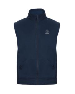 Hinduite Crest Sleeveless Zipper Jacket